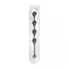 Silicone Waterdrop Anal Balls - XL - 50mm - Black